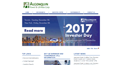 Desktop Screenshot of algonquinpower.com